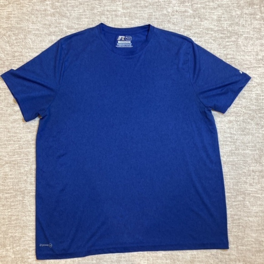 Russell Athletic men’s blue athletic short sleeve shirt size extra large